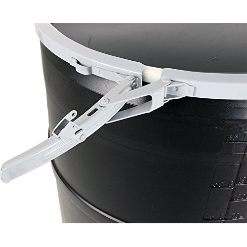 Hydrofarm HG55DRUM Drum with Solid Lid & Lock, 55 gallon