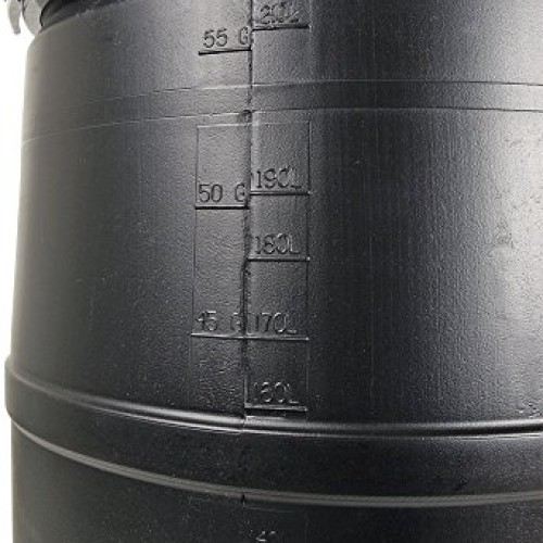 Hydrofarm HG55DRUM Drum with Solid Lid & Lock, 55 gallon