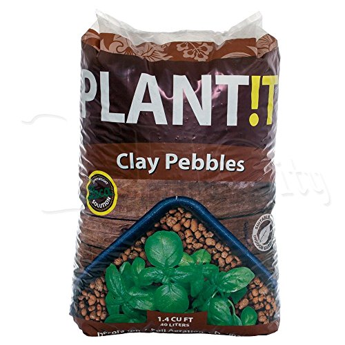 Hydrofarm Plant!T HYDROPONIC Clay Pebbles Porous Rock + Twin Canar...