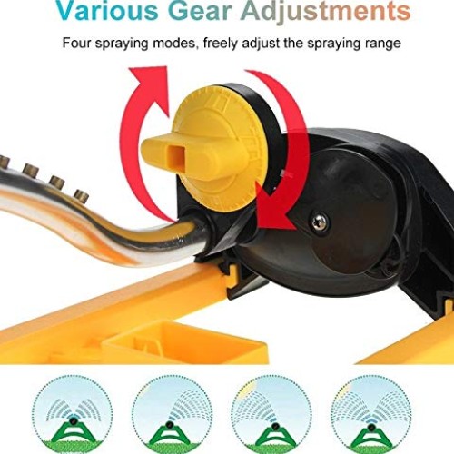 HYDT Garden Sprinkler with 15 Nozzles, Oscillating Large Area Cove...