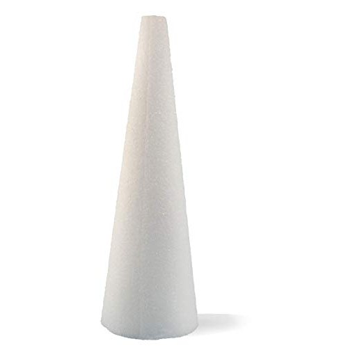 Hygloss Products Styrofoam Cones – White Cones for Floral Arrangem...