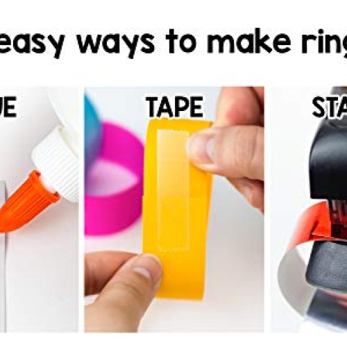 Mighty Bright Paper Chain Strips 1X8 180/Pkg-Assorted Colors