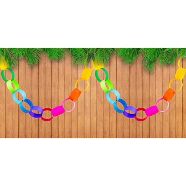 Mighty Bright Paper Chain Strips 1X8 180/Pkg-Assorted Colors