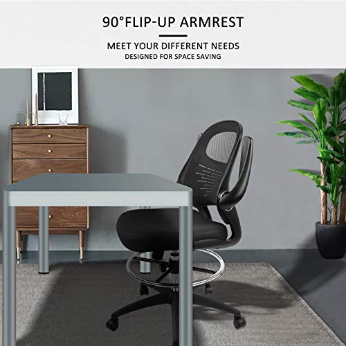 Drafting Chair, Tall Office Chair for Standing Desk, Mesh Drafting...