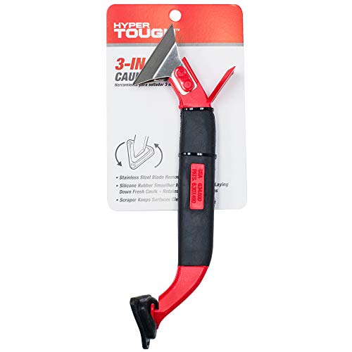 Hyper Tough 3-in-1 CAULK TOOL for APPLICATION & REMOVAL Stainless ...