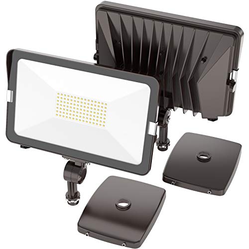 HYPERLITE 2 Pack 70W LED Flood Light Outdoor with Knuckle Mount 50...