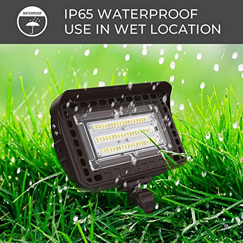 HYPERLITE 50W LED Flood Light Outdoor with Knuckle Mount, Wall Mou...