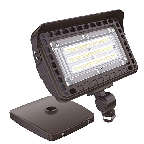 HYPERLITE 50W LED Flood Light Outdoor with Knuckle Mount, Wall Mou...