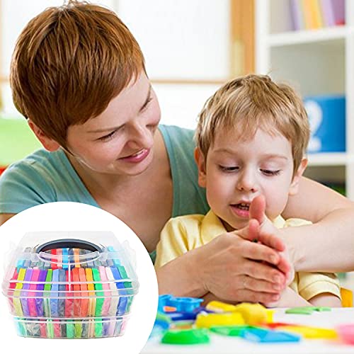 50 Colors Polymer Clay, Multicolor Modeling Soft Clay Kit with 19 ...