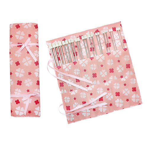 Hysagtek 11Pairs Knitting Needle Set,22pcs,14 inches Length Stainl...