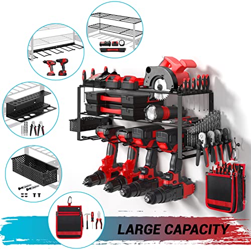 HYSEYY Power Tool Organizer with Tool Bag Organizer Heavy Duty Gar...