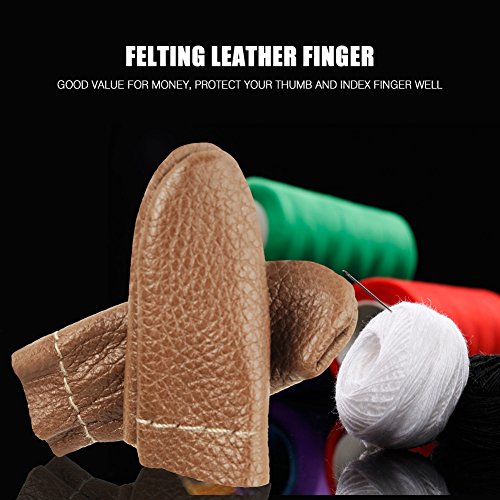 Leather Finger Protector Guard Fingers Products Felting Needle Thu...