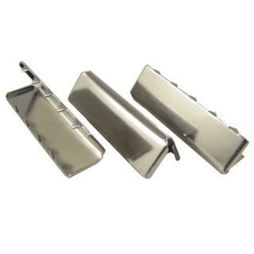 Nickel Belt Buckle End Tips 1.25