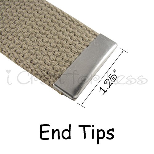 Nickel Belt Buckle End Tips 1.25