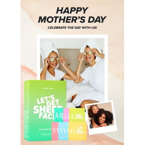 I DEW CARE Sheet Mask Pack - Let’s Get Sheet Faced | 14-Day Intens...