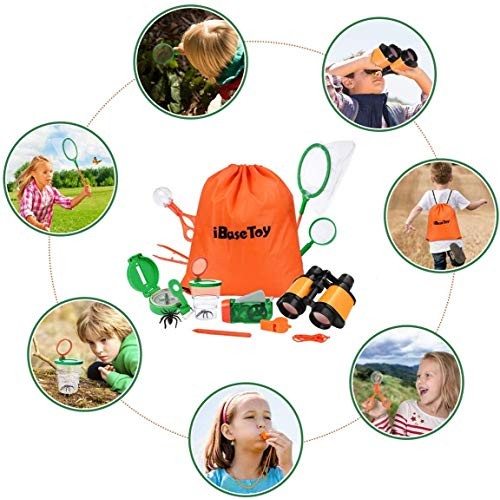 Outdoor Explorer Kit & Bug Catcher Kit with Binoculars, Flashlight...