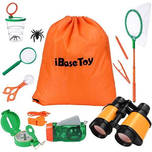 Outdoor Explorer Kit & Bug Catcher Kit with Binoculars, Flashlight...