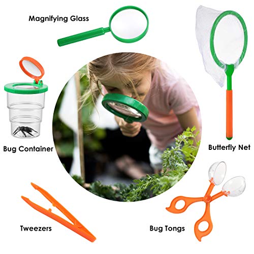 Outdoor Explorer Kit - Bug Catcher Kit with Binoculars, Flashlight...