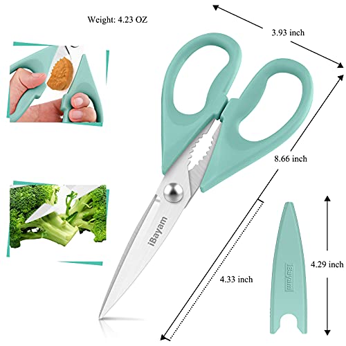 Kitchen Poultry Shears, iBayam Meat Scissors Heavy Duty Dishwasher...
