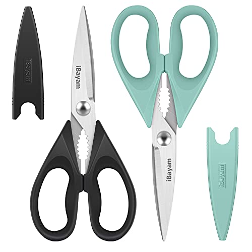 Kitchen Poultry Shears, iBayam Meat Scissors Heavy Duty Dishwasher...