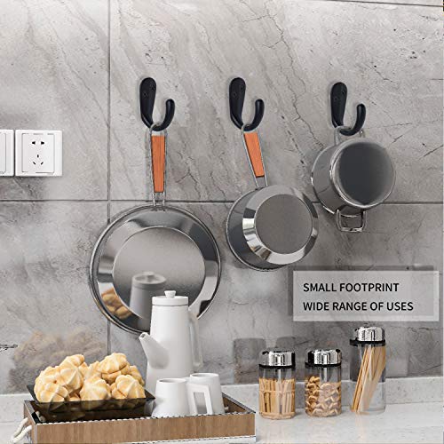 IBosins 15PCS Coat Hooks Wall Mounted Single Prong Robe Hook for H...