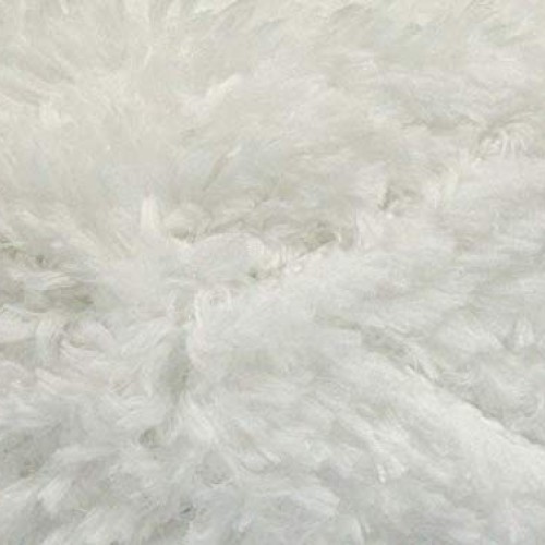 White Panda Fuzzy Plush Yarn 100 Gram, 87 Yards