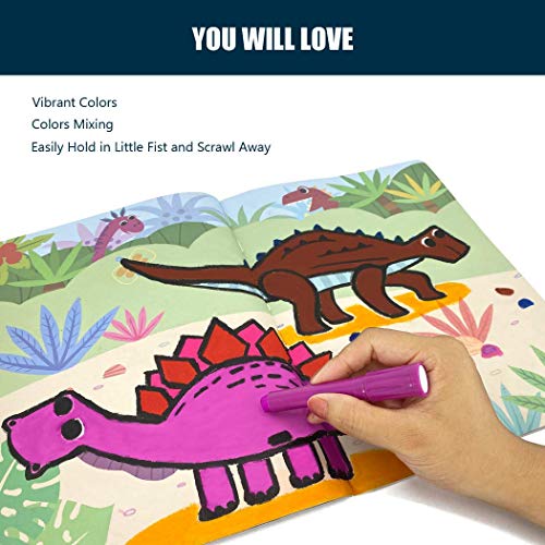 Washable Paint Markers, Crayons Solid Tempera Paint Sticks for Kid...