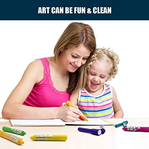 Washable Paint Markers, Crayons Solid Tempera Paint Sticks for Kid...