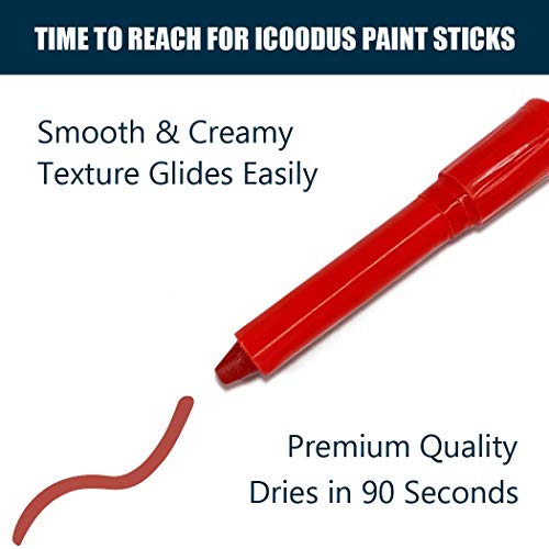 Washable Paint Markers, Crayons Solid Tempera Paint Sticks for Kid...