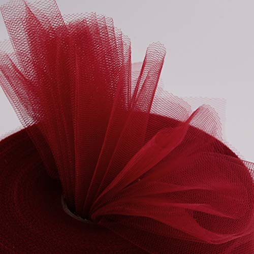 Tulle Fabric Roll, 6” by 200 Yards 600FT Tulle Organza Fabric Sp...