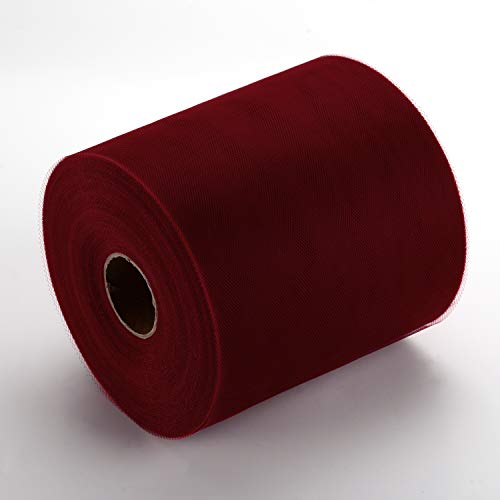 Tulle Fabric Roll, 6” by 200 Yards 600FT Tulle Organza Fabric Sp...