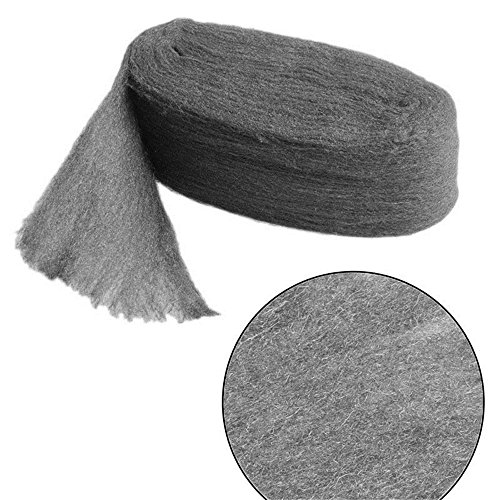 ICYANG 3.3m Grade 0000 Steel Wool Roll, Super Fine Wire Wool Pad f...