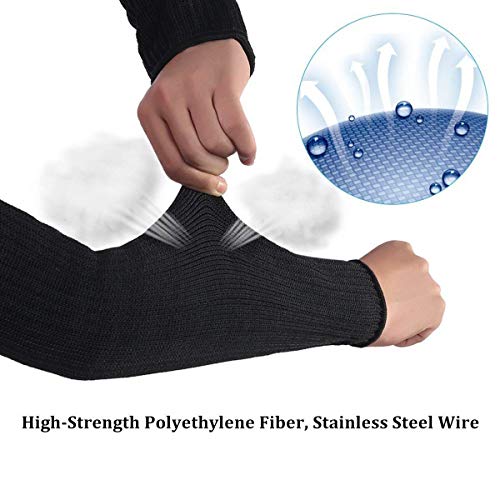 Arm Protection Sleeve, Cut Resitant 40cm Burn Resistant Anti Abras...