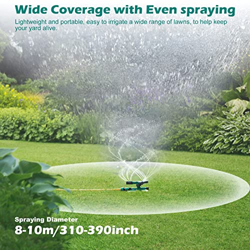 idellette Lawn Sprinkler for Yard, Garden Water Sprinklers, Automa...