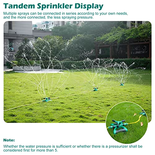 idellette Lawn Sprinkler for Yard, Garden Water Sprinklers, Automa...