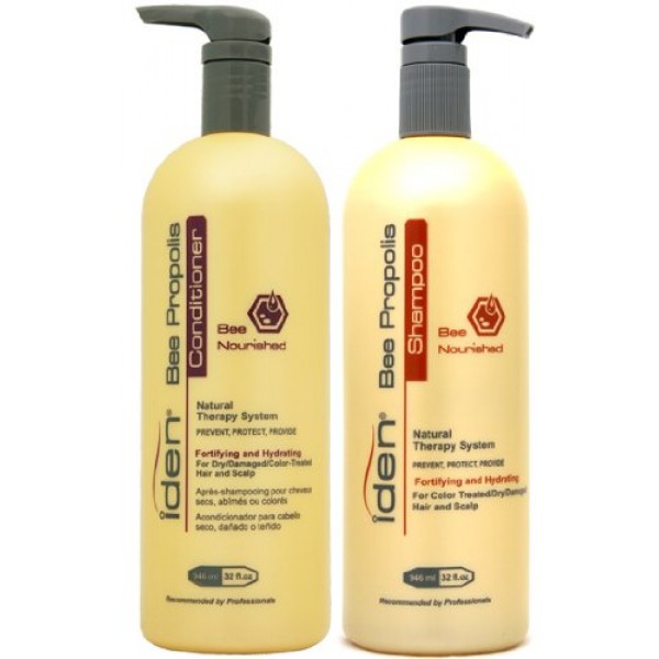 Iden Bee Nourished Shampoo & Conditioner 32oz Duo Pack