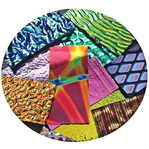 Assorted Dichroic on Black Glass Pieces - 90 COE, Made in America,...