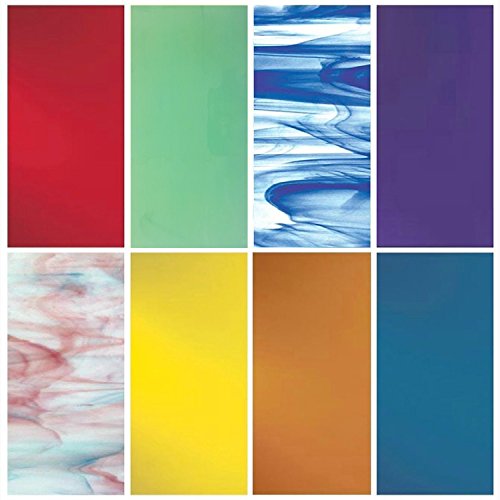 iDichroic Spectrum System 96 COE Compatible Fusible Glass Pack, 8 ...