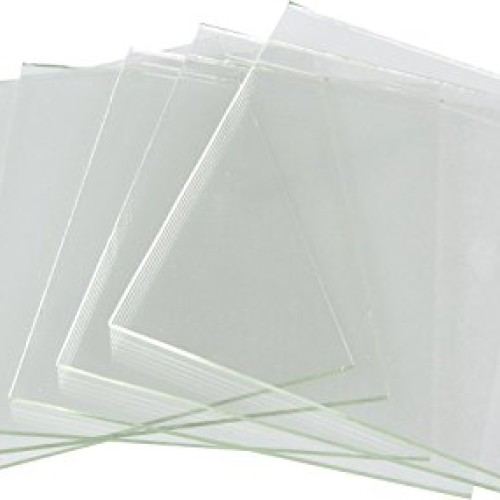 System 96-2 Inch Clear Fusible Glass Squares, 96 COE- 6 Pack