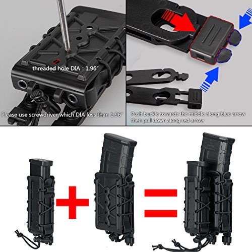 IDOGEAR Mag Pouch 9mm Pistol Magazine Pouches Molle Tactical Airso...