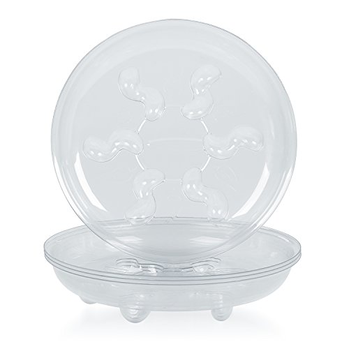 Idyllize 5 Pieces of 10 inch Clear Thick Plastic Heavy Duty Sturdy...