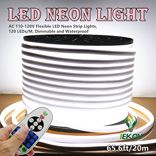 LED NEON Light, IEKOV AC 110-120V Flexible LED Neon Strip Lights, ...