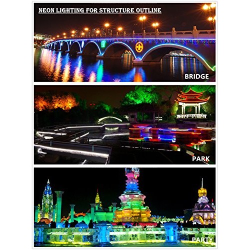 LED NEON Light, IEKOV AC 110-120V Flexible LED Neon Strip Lights, ...