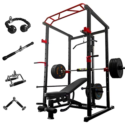IFAST Power Cage with LAT Pulldown 1000 LBs Capacity Power Rack We...