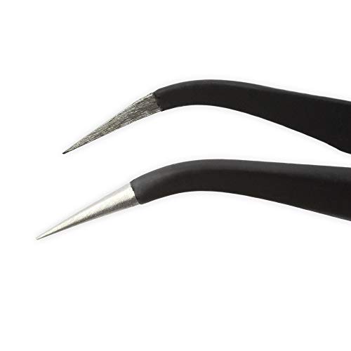 iFixit Precision Tweezers Set - Extra Fine, Angled, and Blunt Tips