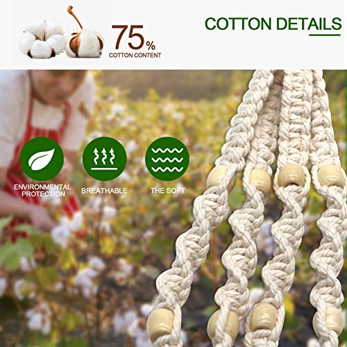 Macrame Plant Hanger Indoor Outdoor Hanging Plant Holders Long Lar...