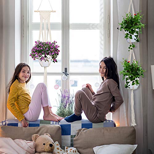 Macrame Plant Hanger Indoor Outdoor Hanging Plant Holders Long Lar...