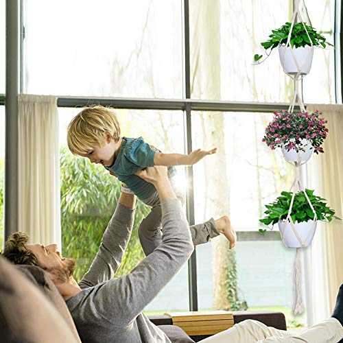 Macrame Plant Hanger Indoor Outdoor Hanging Plant Holders Long Lar...