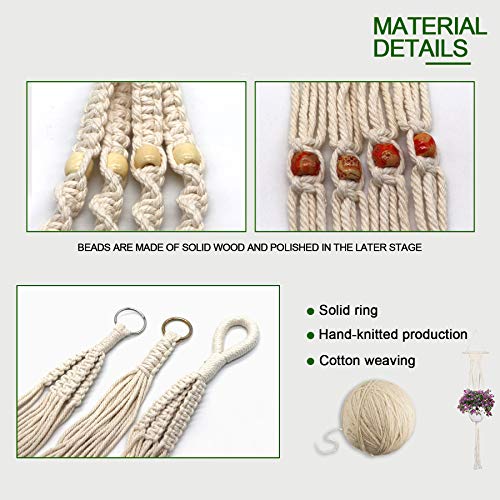 Macrame Plant Hanger Indoor Outdoor Hanging Plant Holders Long Lar...