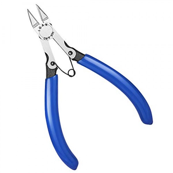 IGAN-170 Wire Cutters, Precision Electronics Flush Cutter, One of the  Strongest and Sharpest Side Cutting pliers with an Opening Spring, Ideal  for